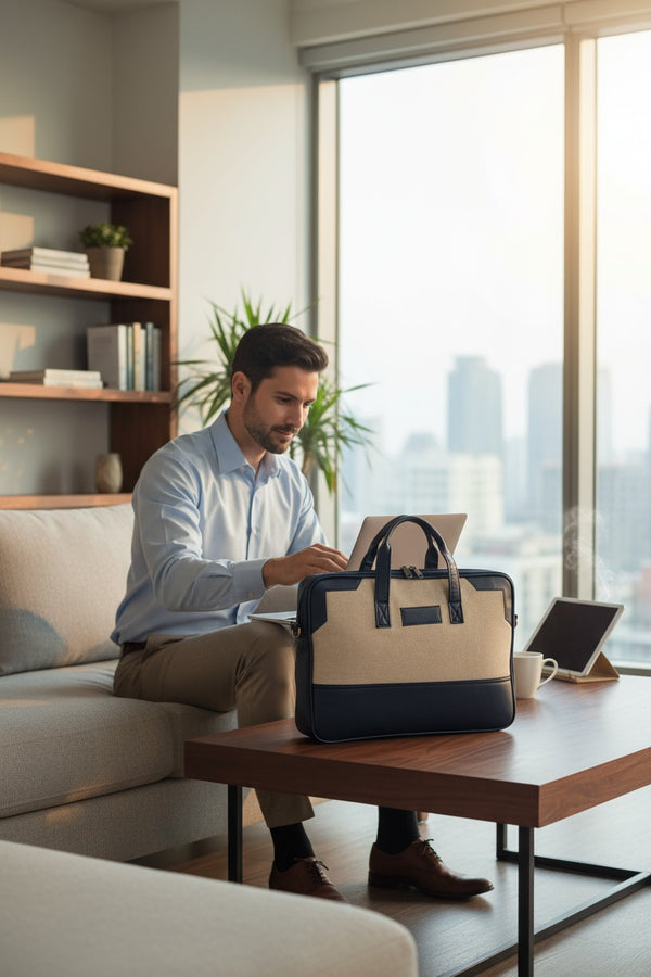 Eco-Friendly Jute Laptop Bag - Sustainable Protection for Your Tech - Image 6