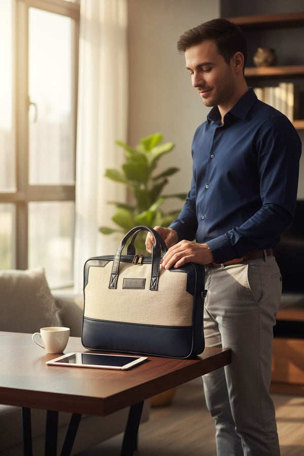 Eco-Friendly Jute Laptop Bag - Sustainable Protection for Your Tech - Image 5