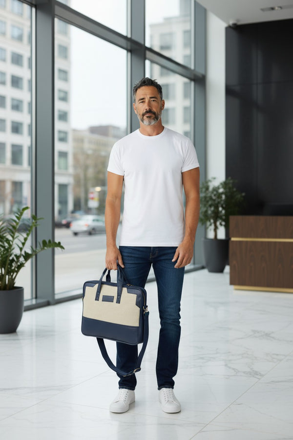 Eco-Friendly Jute Laptop Bag - Sustainable Protection for Your Tech - Image 3